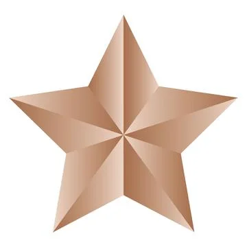 Bronze Star Illustrazione stock
