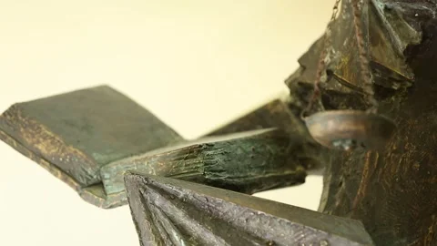 Bronze statue 1 Stock Footage 320636890