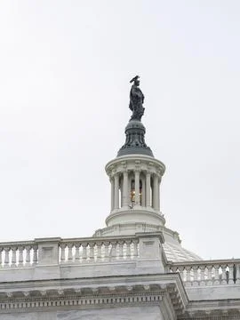 The bronze Statue of Freedom Stock Photos