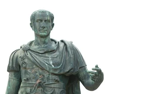 Bronze statue of Julius Caesar Stock Photos