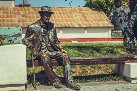 Bronze Statue Stockfoto's