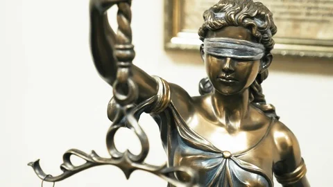 Bronze Statue of Themis 库存影片 91692113