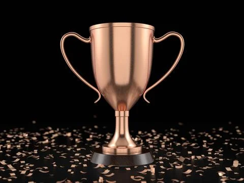 Bronze trophy cup Stock Illustration