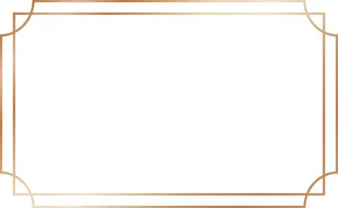 Bronze Vintage horizontal Border Illustrazione stock