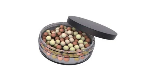 Bronzing pearls. 3D render Stock Illustration