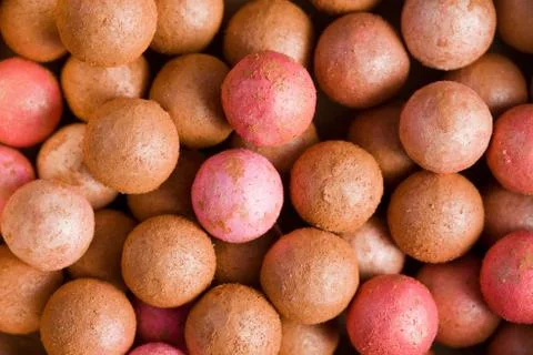 Bronzing pearls background Foto stock
