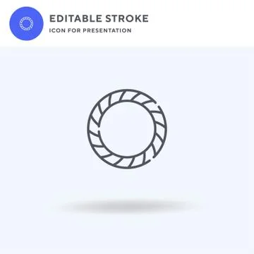 Brooch icon vector, filled flat sign, solid pictogram isolated on white, logo 스톡 일러스트