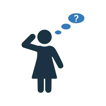 Brooding, concept, consideration icon. Simple editable vector graphics. Stock Illustration