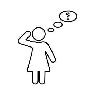 Brooding, concept, consideration outline icon. line art vector. Stock Illustration