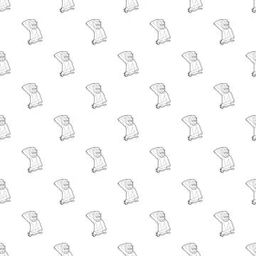Brooding monkey pattern vector seamless Stock Illustration