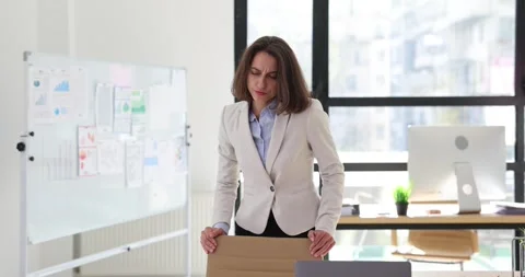 Brooding sales manager tries to find solution to problem at work Stock Footage 270164354