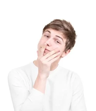 Brooding Teenager Foto stock