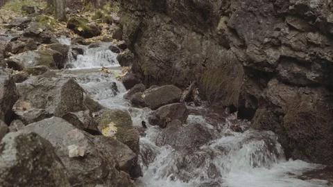 A brook between rocks Stock Footage 98213001