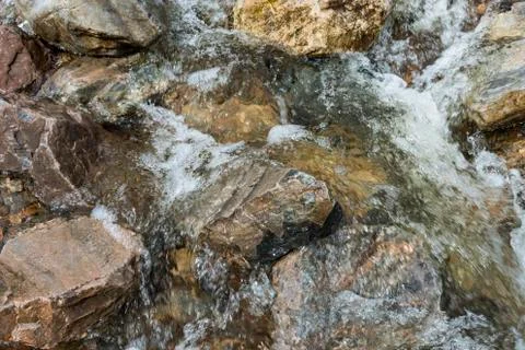 Brook Fast Flowing Water Stock Photos