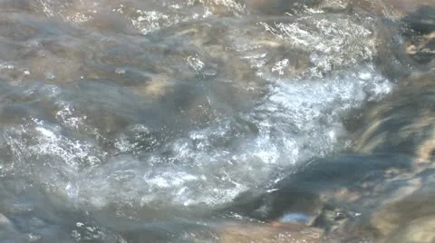 Brook ripples macro Stock-Footage 22226475