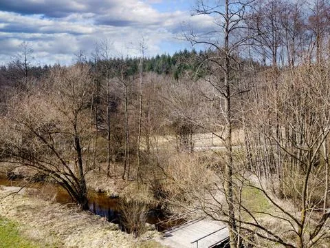 A brook  river stream  in Bavaria Stock Photos