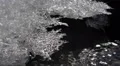 Brook Transparent Frozen Water Ice Flowers Xmas Season Cold Weather Shiny Effect HD Footage