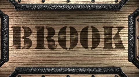 Brook on wooden stamp Видео 8648366