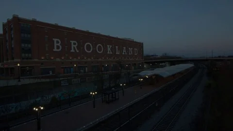 Brookland Metro Station Sunrise Stock Footage