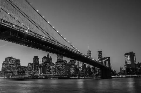 Brooklin Bridge Stockfoto's