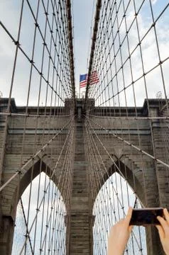 Brooklin Bridge Stock Photos
