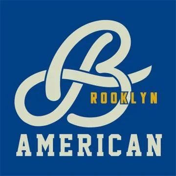 BROOKLYN AMERICAN Illustrazione stock
