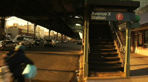 Brooklyn Ave X 3 Stock Footage 683367