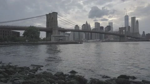 Brooklyn Bridge 002 SLOG2 Stock Footage 53160275