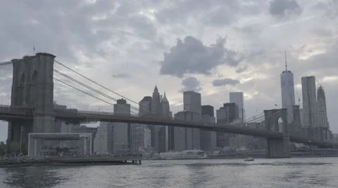 Brooklyn Bridge 003 SLOG2 Stock Footage 53160565