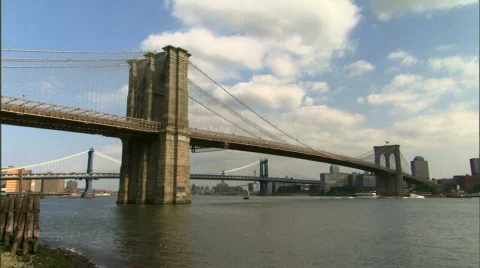 Brooklyn Bridge 1080 Stock Footage 783266