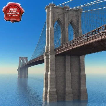 Brooklyn Bridge 3D Model