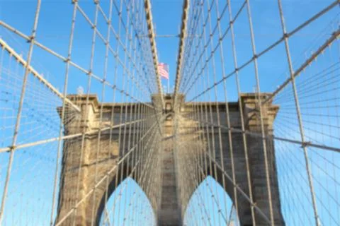 Brooklyn Bridge Blur Stock Photos