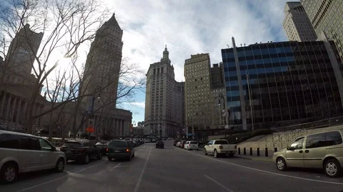 Brooklyn Bridge to Brooklyn Hyperlapse 4K Stock Footage 101267949