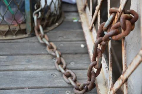Brooklyn Bridge Chains Stock Photos