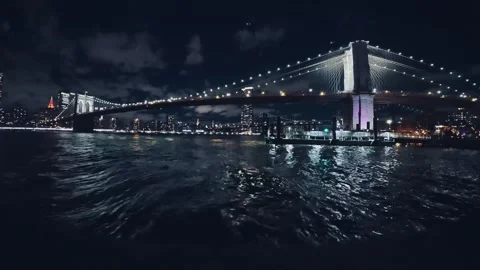 Brooklyn Bridge in Dumbo at Brooklyn Bridge Park 4K 11/28/2024 Stock Footage 293756181
