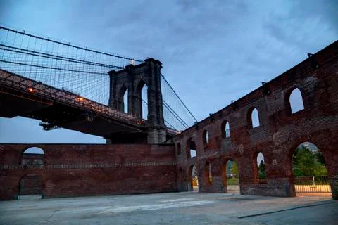 Brooklyn Bridge from Dumbo Stock Photos