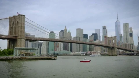 Brooklyn Bridge Dumbo Time Lapse Stock Footage 77367655