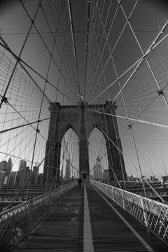 Brooklyn Bridge Empty Stock Photos