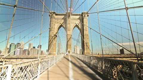 Brooklyn Bridge Stock Footage 56202694