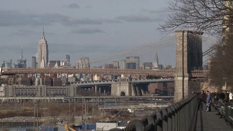 Brooklyn Bridge Stock Footage 77166366