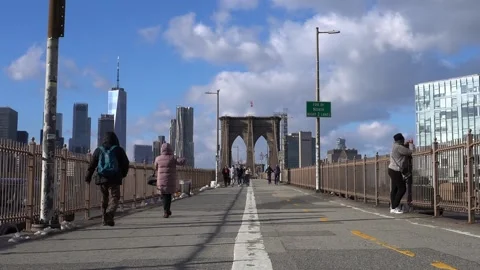 Brooklyn Bridge Stockbeeldmateriaal 153056402