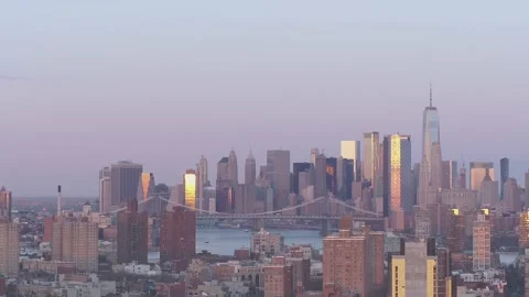 Brooklyn Bridge Freedom Tower 4K Stock Footage 171246010