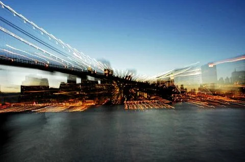 Brooklyn Bridge Iconic Landmark Stock Photos