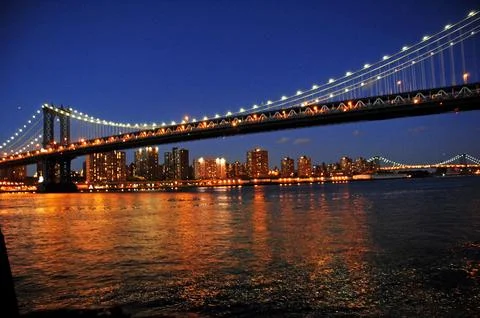 Brooklyn Bridge Iconic Landmark Stock Photos
