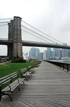 Brooklyn Bridge Iconic Landmark Stock Photos