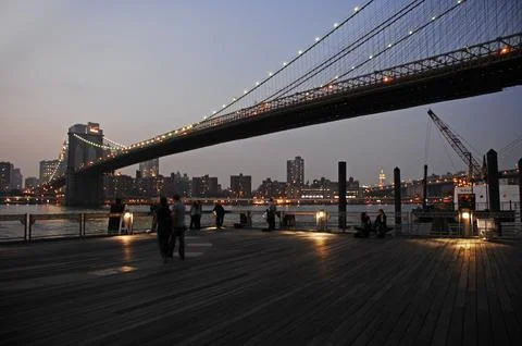 Brooklyn Bridge Iconic Landmark Stock Photos