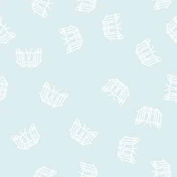 Brooklyn bridge line seamless pattern イラスト素材