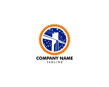 Brooklyn Bridge logo Stock Illustration