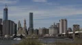 Brooklyn Bridge, New York City, Freedom Tower, Downtown Manhattan Skyline HD Footage