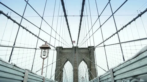 Brooklyn Bridge, New York Stock Footage 24419261